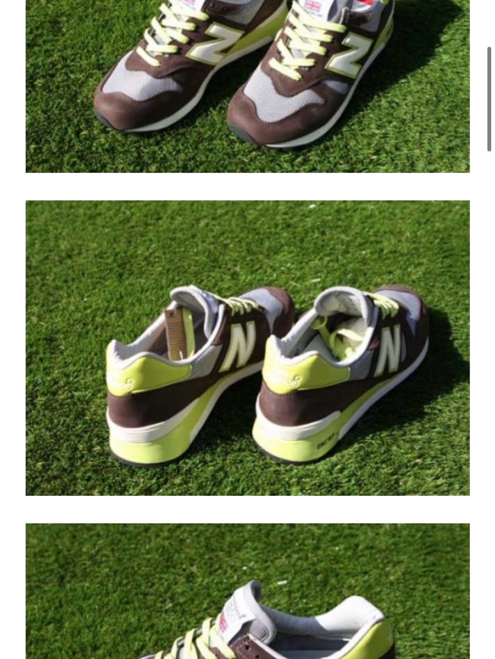 New Balance men’s Brown & neon si3 13 rare 2011 limited edition -